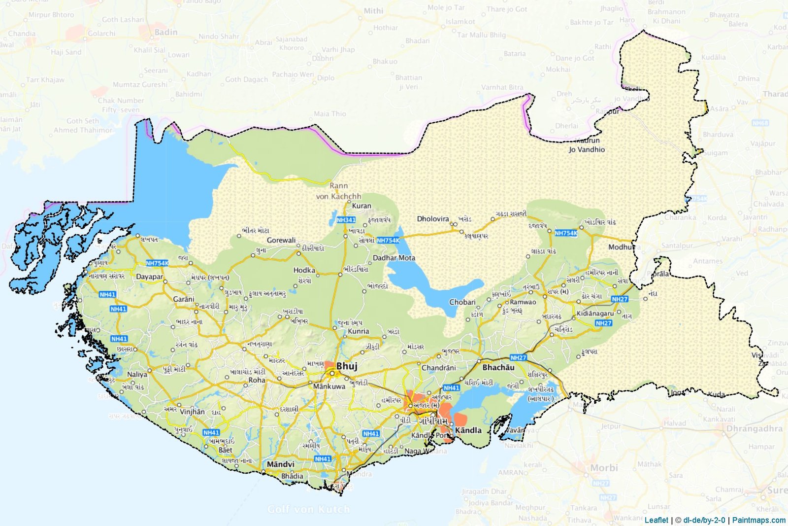 Industrial map and logistics network